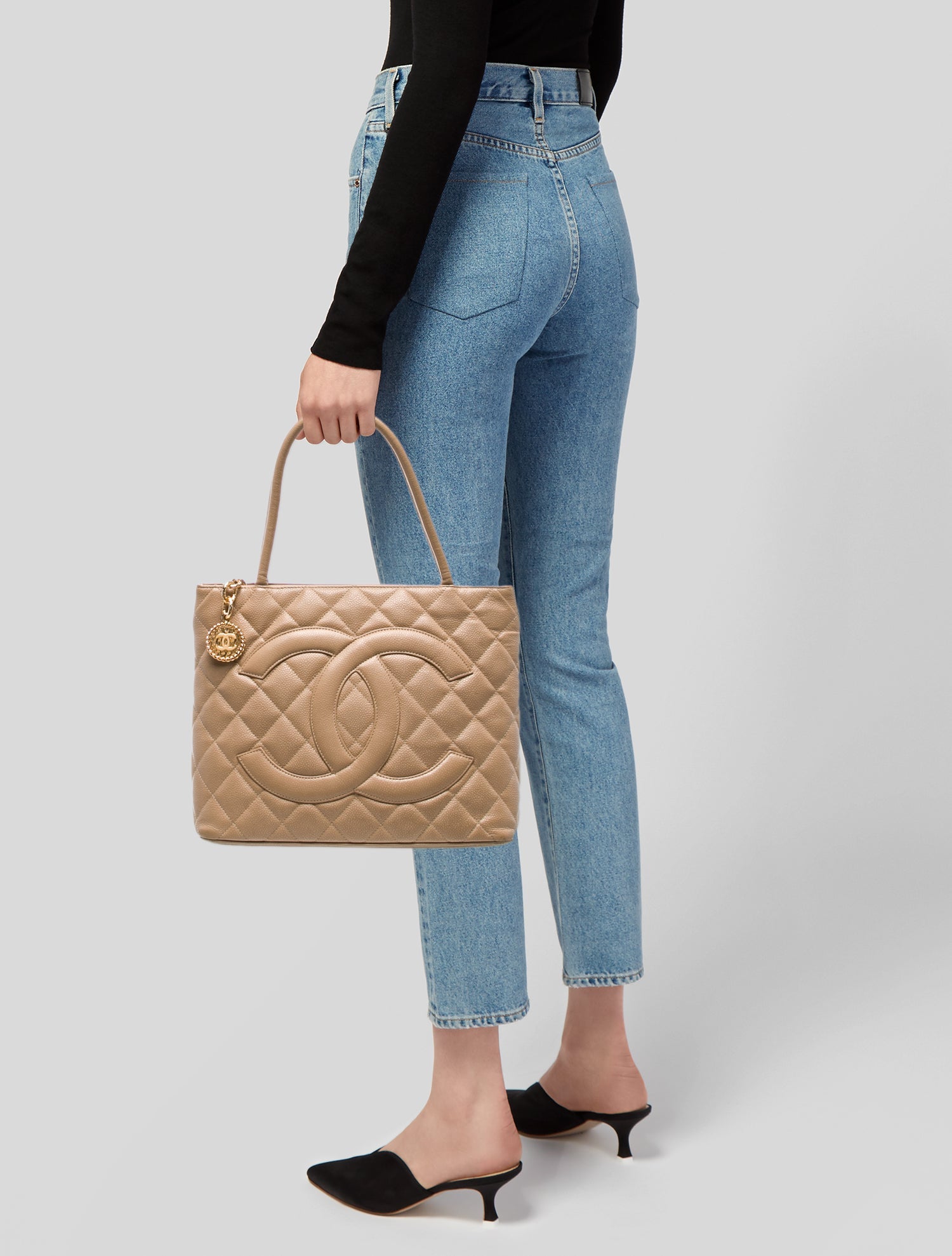 Chanel Caviar Medallion Tote